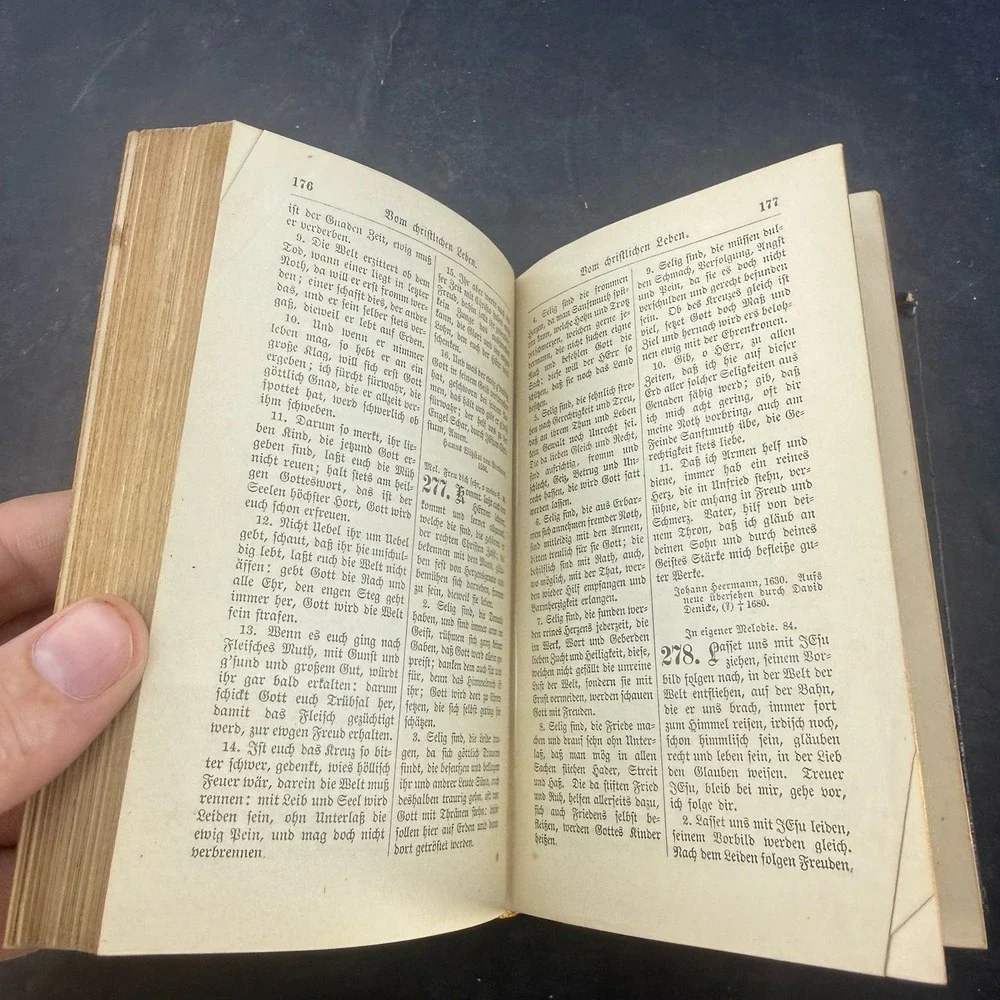 1904 German Lutheran Kirchen Gesangbuch Concordia St Louis Clara Draeger